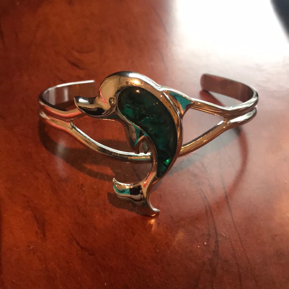 silver dolphin bracelet